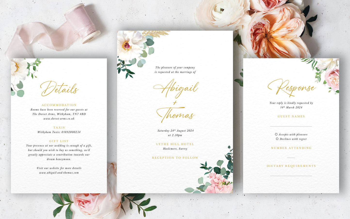 Abigail Wedding Invitation Set