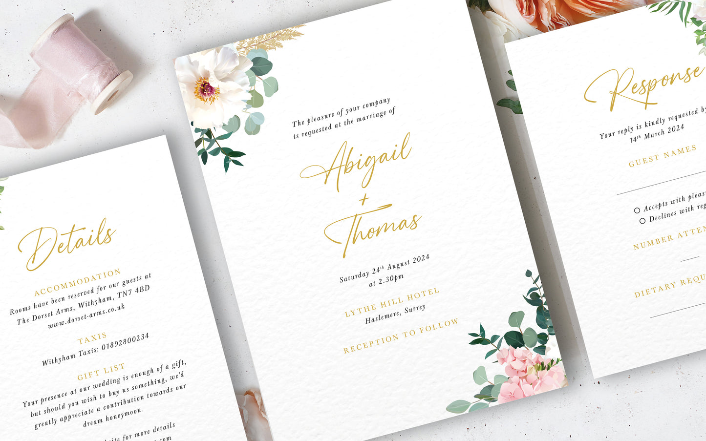 Abigail Wedding Invitation Set