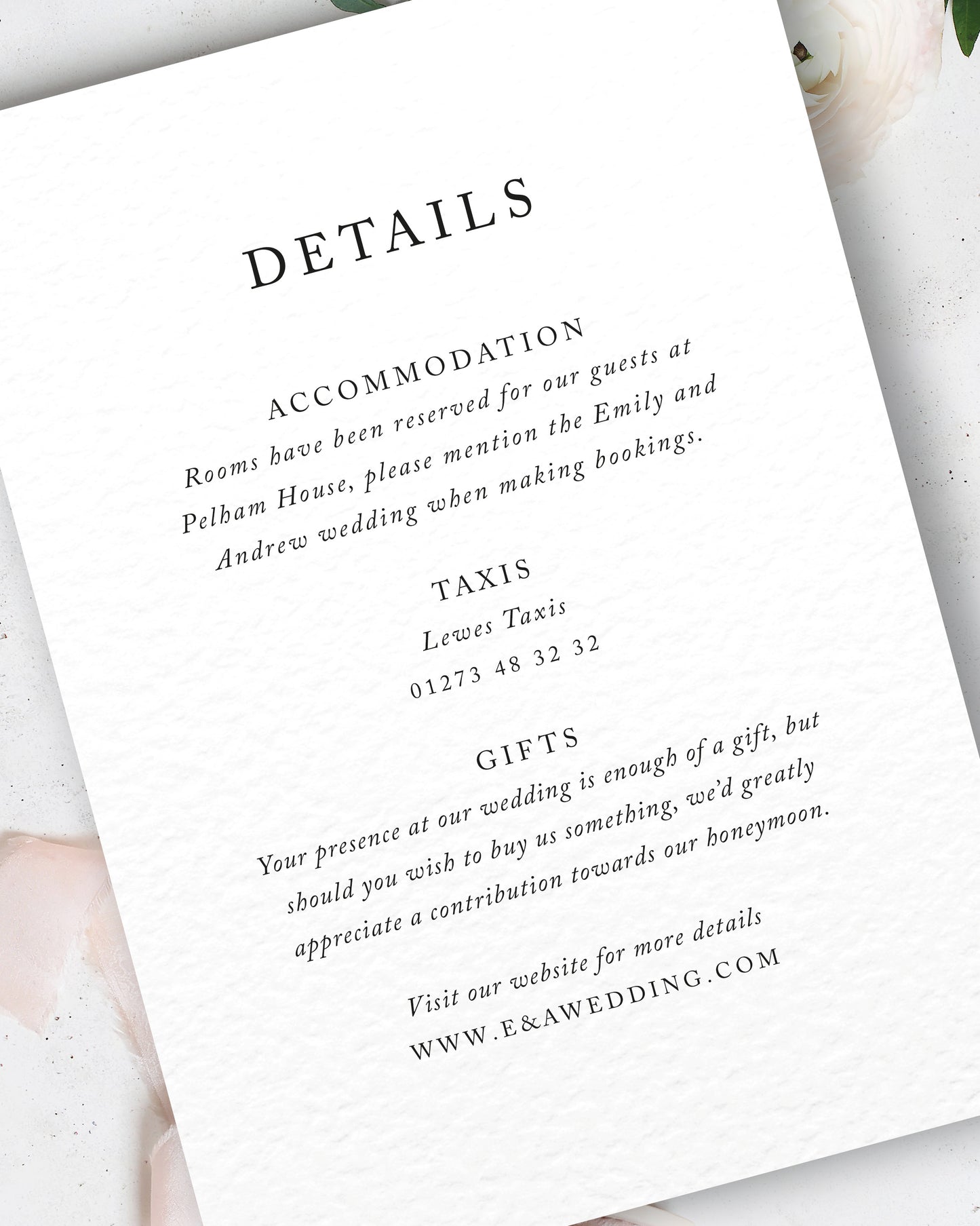 Emily Wedding Invitation Set