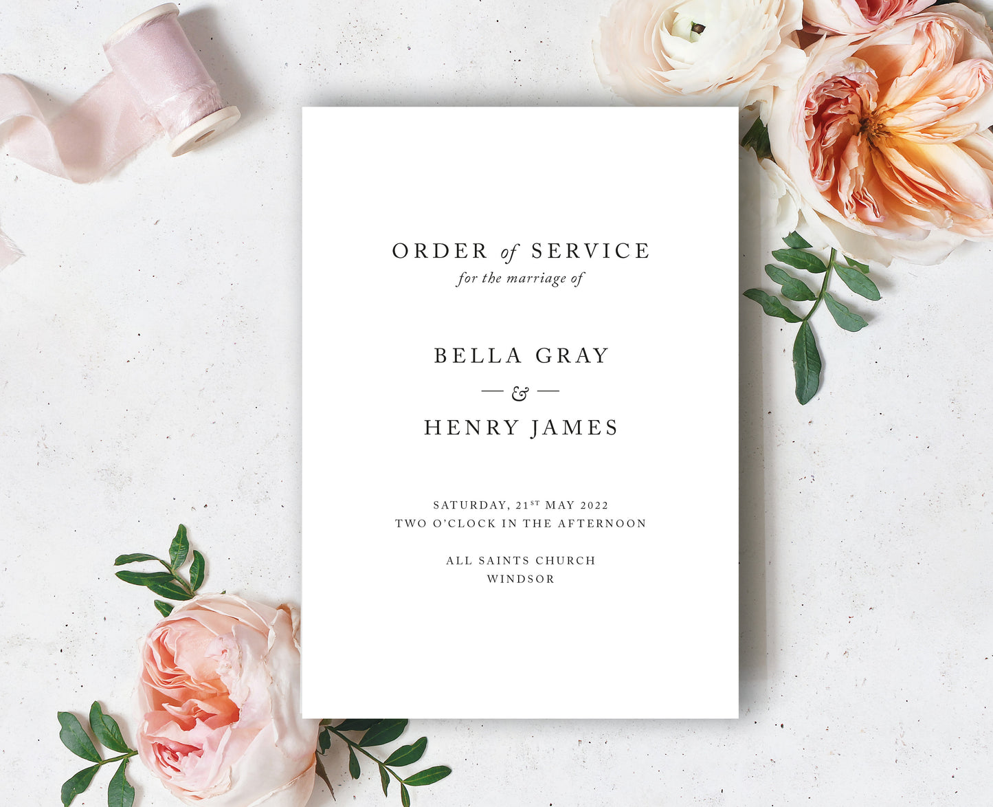 Bella Order of Service