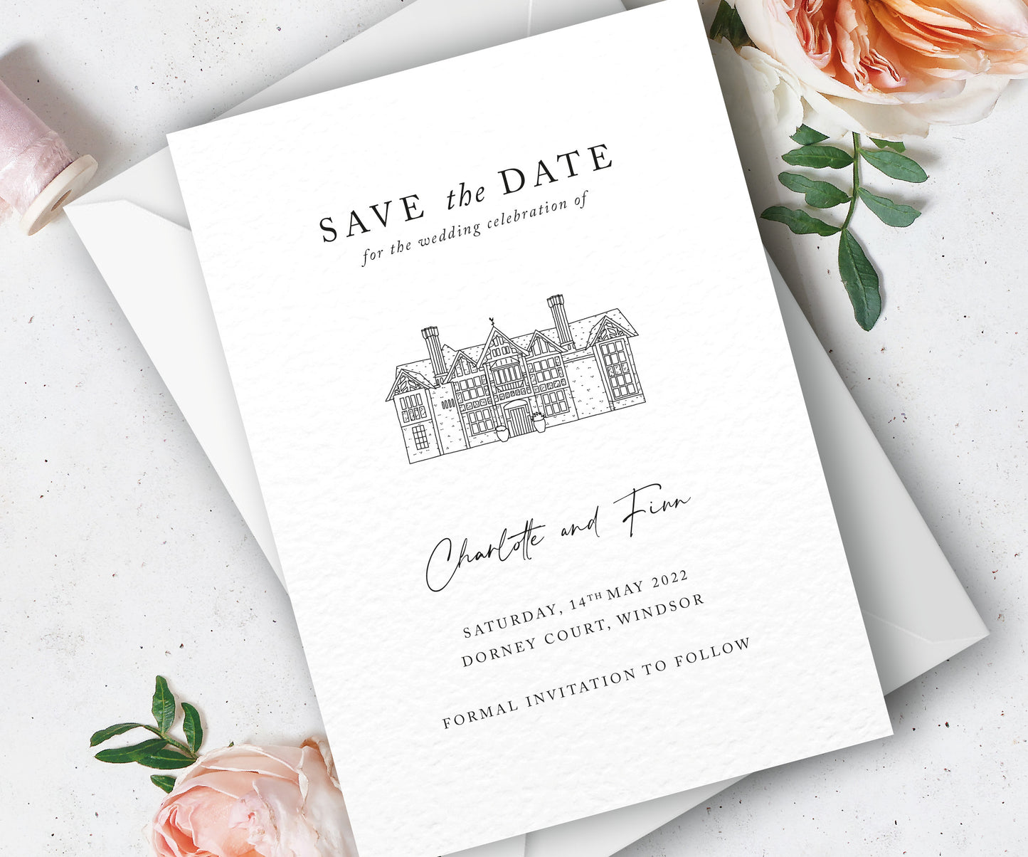 Charlotte Illustrated Venue Save the Date