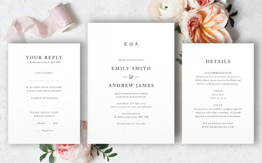 Emily Wedding Invitation Set