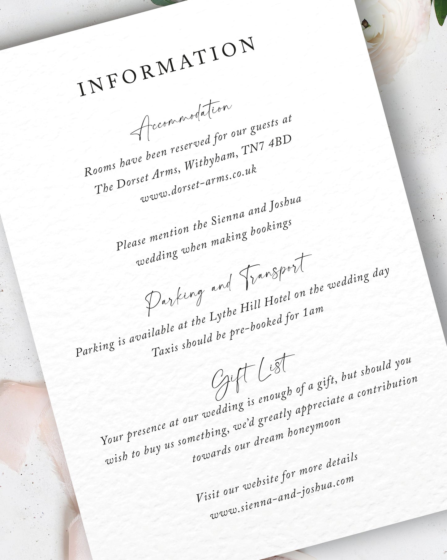Sienna Wedding Invitation Set