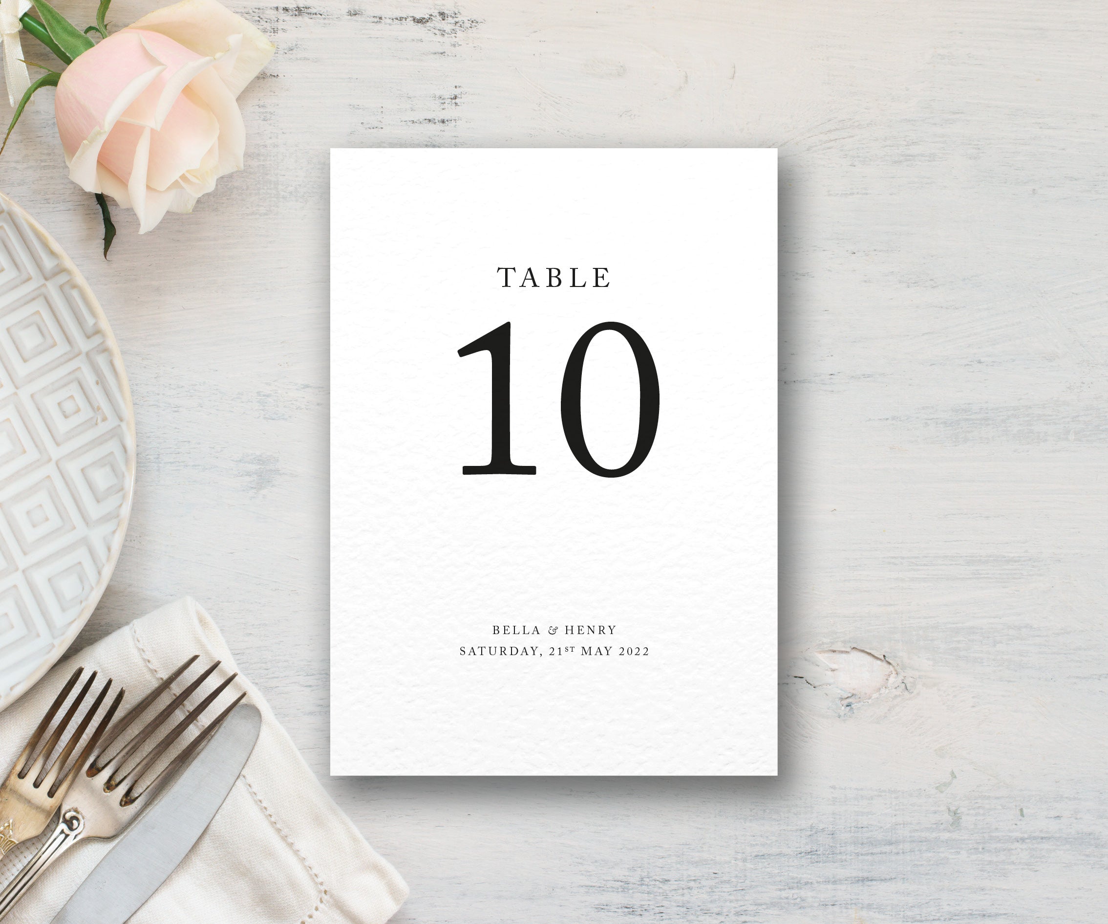 Printable Numbered Table Place Cards Template FREE Download: Printable