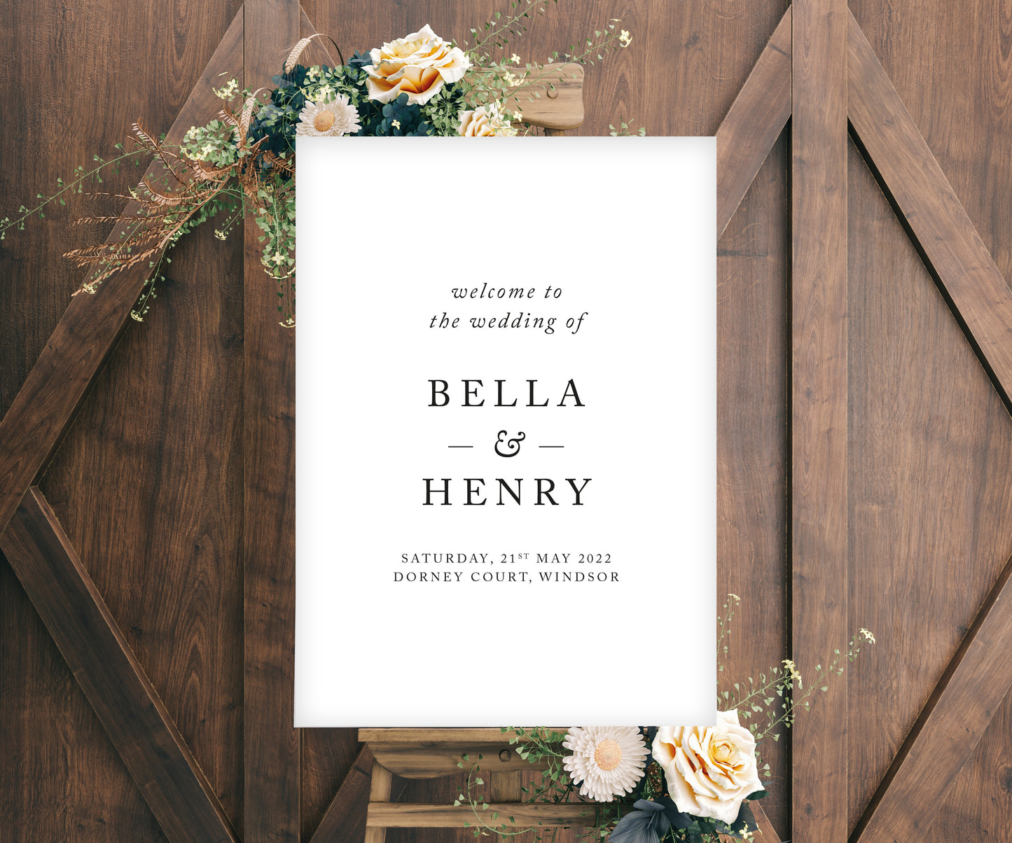 Bella Welcome Sign